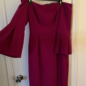 Strapless midi dress